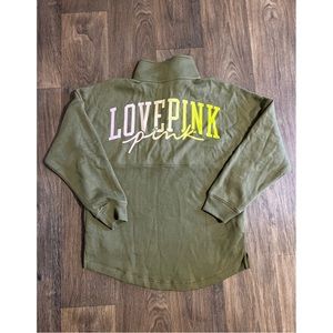 VS PINK half zip pullover sweatshirt xs